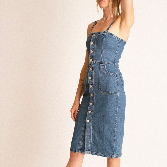 ROLLAS VINTAGE BLUE VENICE DRESS - Picture 3 of 11